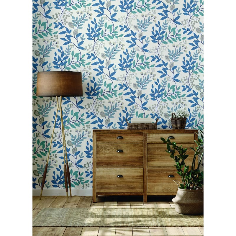 Montmorency Vinyl Eden Retreat Wallpaper 27 in x 27 ft = 60.75 sq ft