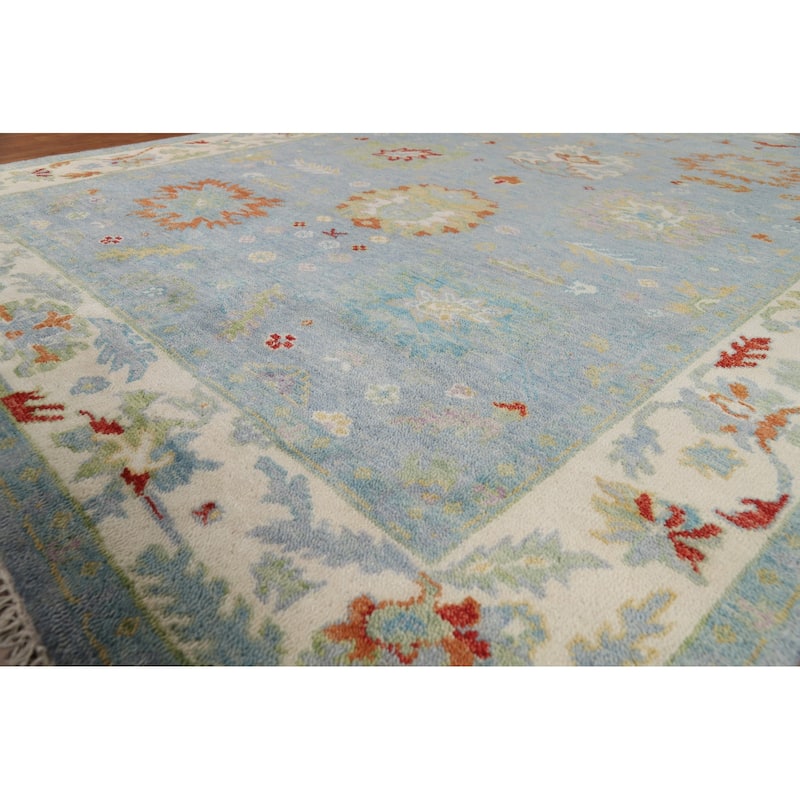 Oushak Oriental Area Rug Handmade Wool Carpet - 7'11"x 9'11"