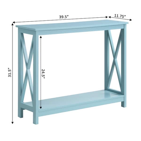 dimension image slide 2 of 16, Convenience Concepts Oxford Console Table with Shelf