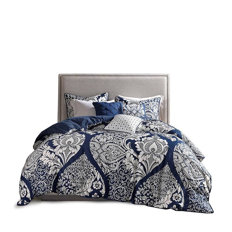 GDF Studio - Vienna 6-Piece Printed Duvet Cover Set with Decorative Pillows