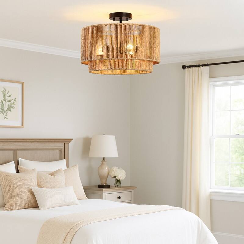 Dorn Tiered Drum Semi-Flush Mount