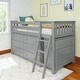preview thumbnail 20 of 29, Max and Lily Twin-Size Low Loft with 3-Drawer and 6-Drawer Dressers Grey