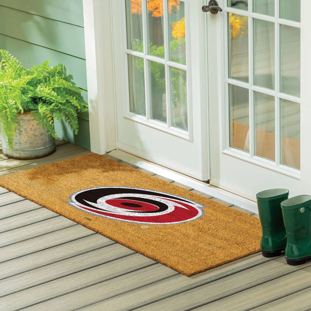 Carolina Hurricanes Full Color Indoor/Outdoor Coir Mat