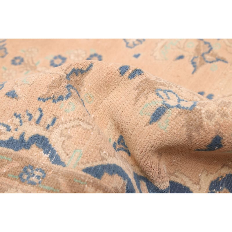 ECARPETGALLERY Hand-knotted Antalya Vintage Copper Wool Rug - 2'6 x 12'0