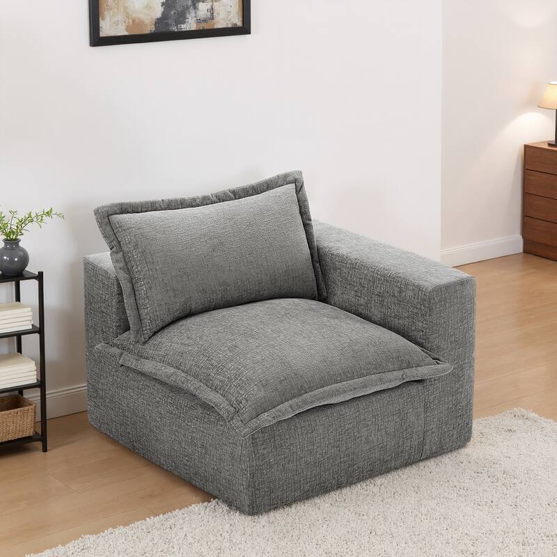 Comfy Cloud Chenille Upholstered Modular Sectional Sofa