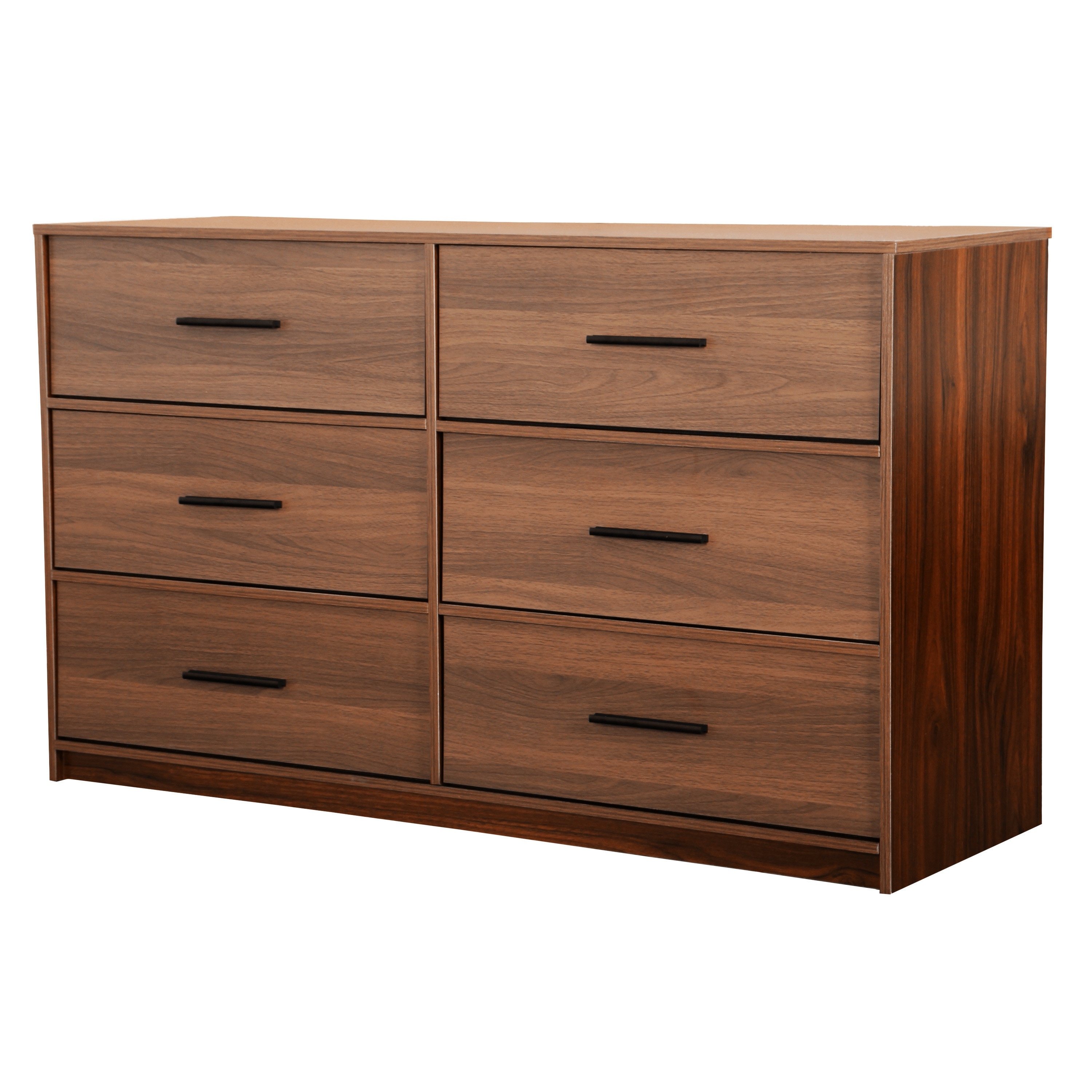 mainstays classic 6 drawer dresser walnut HomeRoots 45
