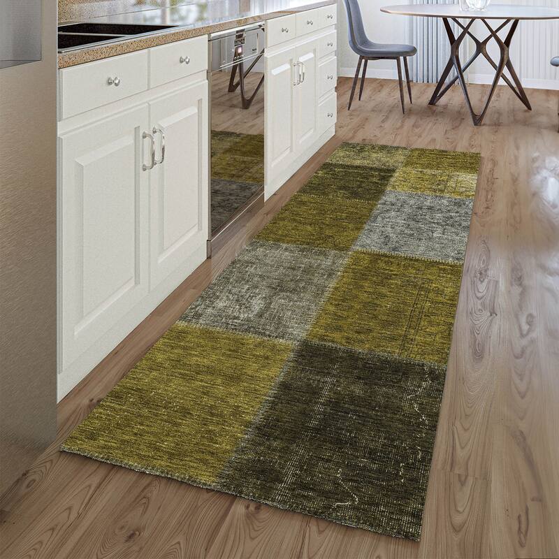 Premium Washable Super Soft Vintage Global Mayfield Rug - Mocha - 2' 3" x 7' 6" - Runner