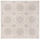 preview thumbnail 75 of 115, SAFAVIEH Amherst Corinne Modern Rug 7' Square - Light Grey/Ivory - Square