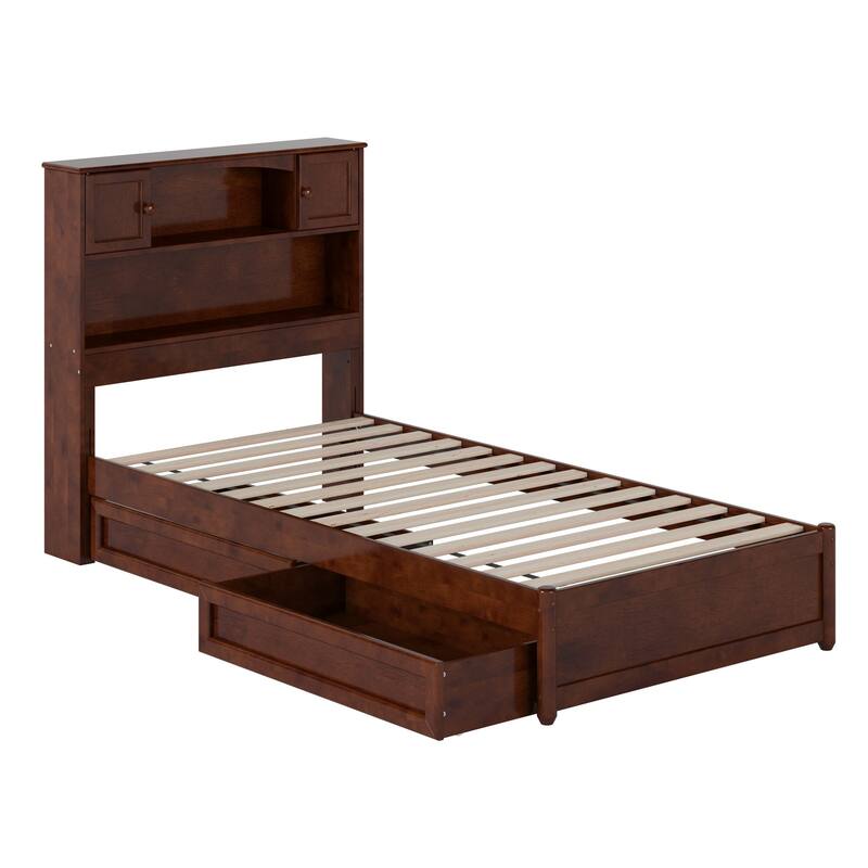 Hadley Platform Bed with Panel Footboard and Storage Drawers