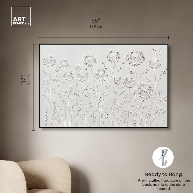 Floral Lace II Canvas by Art Remedy