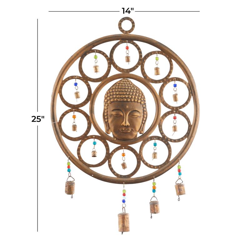 Iron Eclectic Windchime 25 x 14 x 1