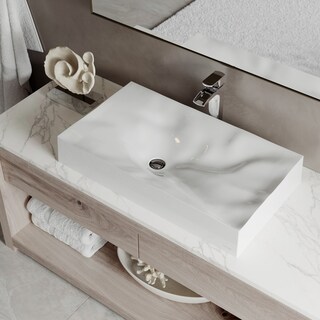 Karran Mirage Quartz 32 inch Bathroom Vessel Sink