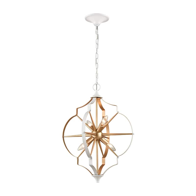 Elk Home Laguna Beach Gold Metal 4 Light Chandelier
