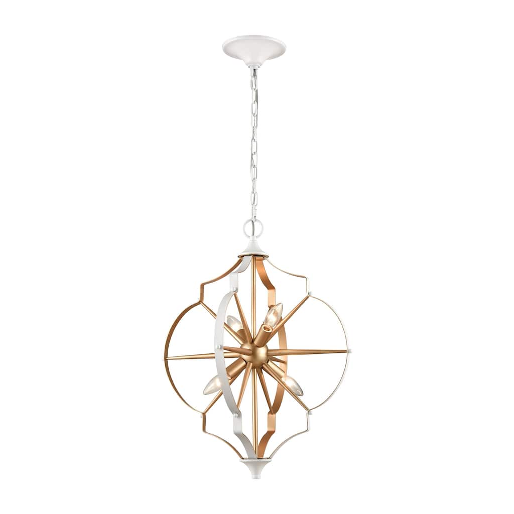 Elk Home Laguna Beach Gold Metal 4 Light Chandelier