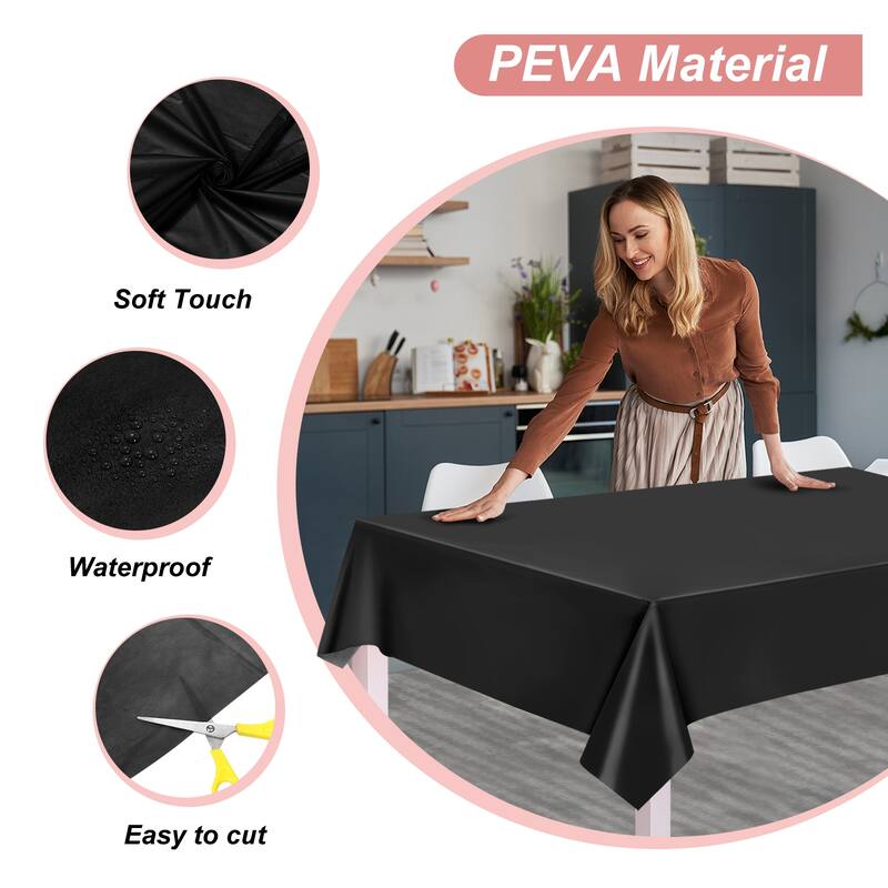 Disposable Table Cloth, 108 Inch x 54 Inch Table Runner, Pack of 28 - 108 x 54 Inch