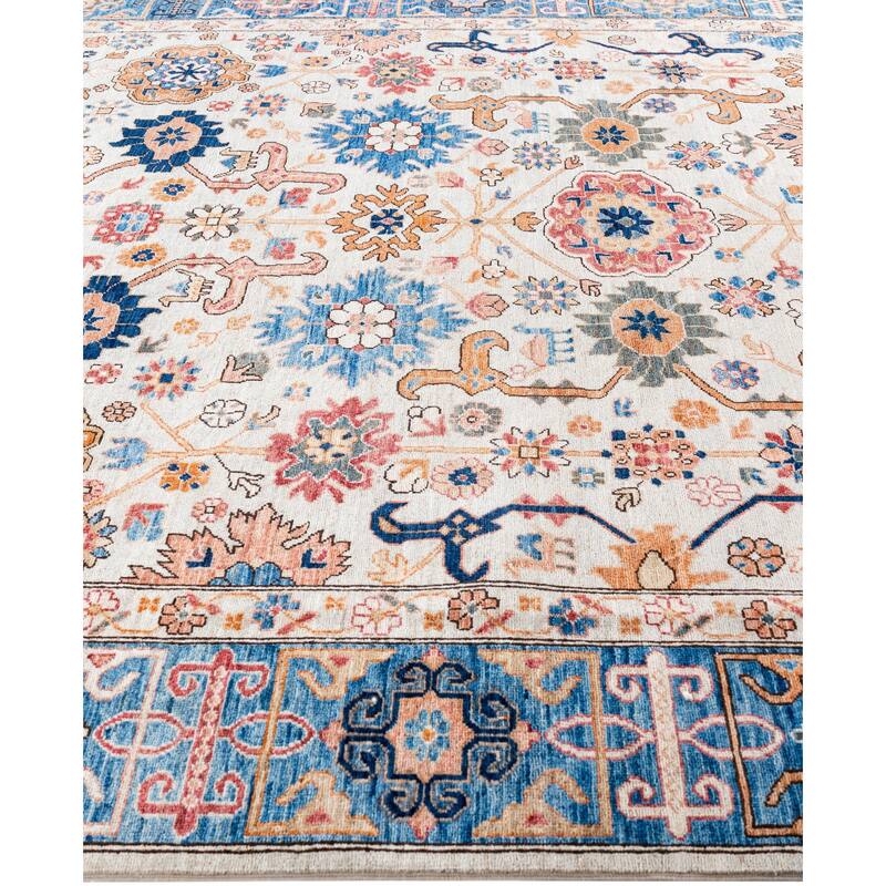 Serapi One-of-a-Kind Hand-Knotted Area Rug - Ivory - 8' 0" x 10' 0"