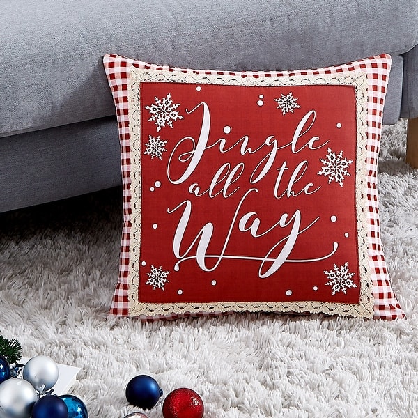 slide 2 of 3, Cozy Cottage Holiday Collection 3-Piece Throw Pillows Polyester - Specialty - Multi-Colored - Accent