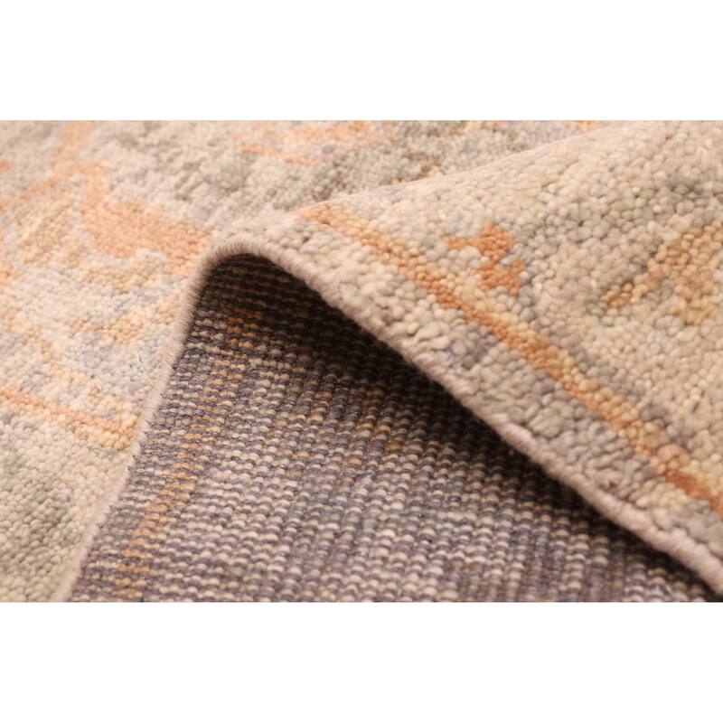 ECARPETGALLERY Hand-knotted Jules Serapi Grey Wool Rug - 9'3 x 11'10