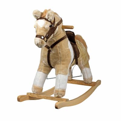 Rocking Horse Beige & White w/Sound