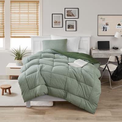 Sweater Weather® Yoga - Coma Inducer® Oversized Comforter - Moss Gray Stripe