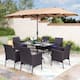 Option Crescent Chairs+Beige Umbrella
