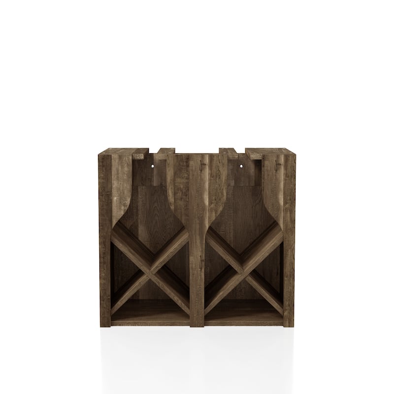 Aniya Rustic 8-bottle Wall-Mounted Wine Rack by Furniture of America