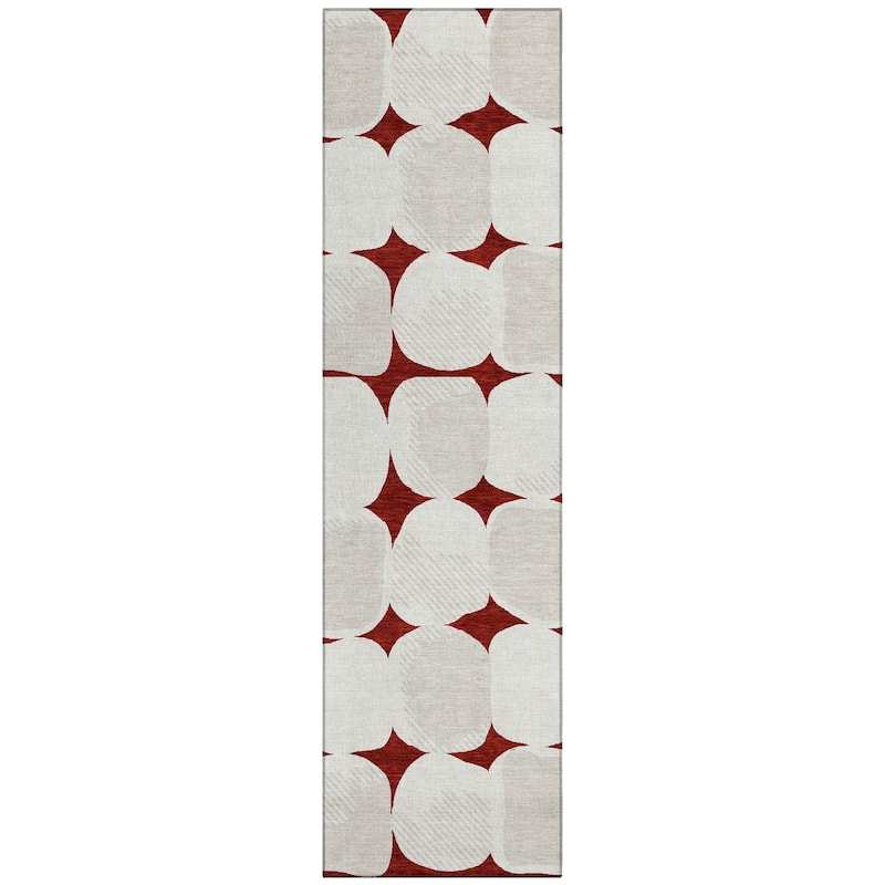 Machine Washable Indoor/ Outdoor Chantille Modern Puffy Rug