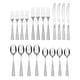 preview thumbnail 2 of 1, Cambridge Sasha Sand 20-Piece Flatware Set