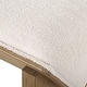 preview thumbnail 6 of 5, Uttermost Wedged Ivory Fabric Bench - 17'' H X 59'' W X 19'' D