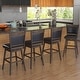preview thumbnail 5 of 7, Costway 29" Swivel Bar Stools Set of 2 with Back Rubber Wood Legs - See Details