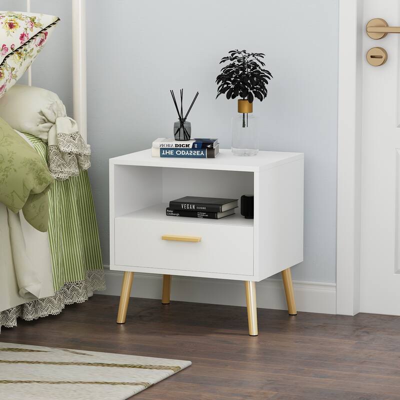 Nightstand Bedside Table Minimalist Versatile End SideTable (1 PCS)