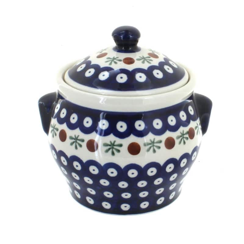 Blue Rose Polish Pottery 1096 Zaklady Small Canister - Nature