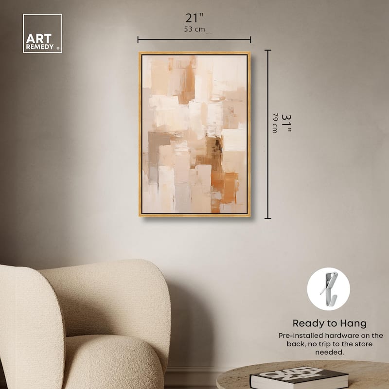 Sandstone Hush Canvas by Art Remedy
