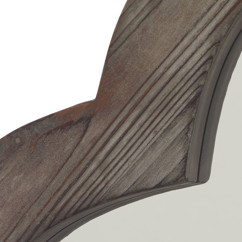 Alden Décor Ivy Wood Mirror, Grey Wash