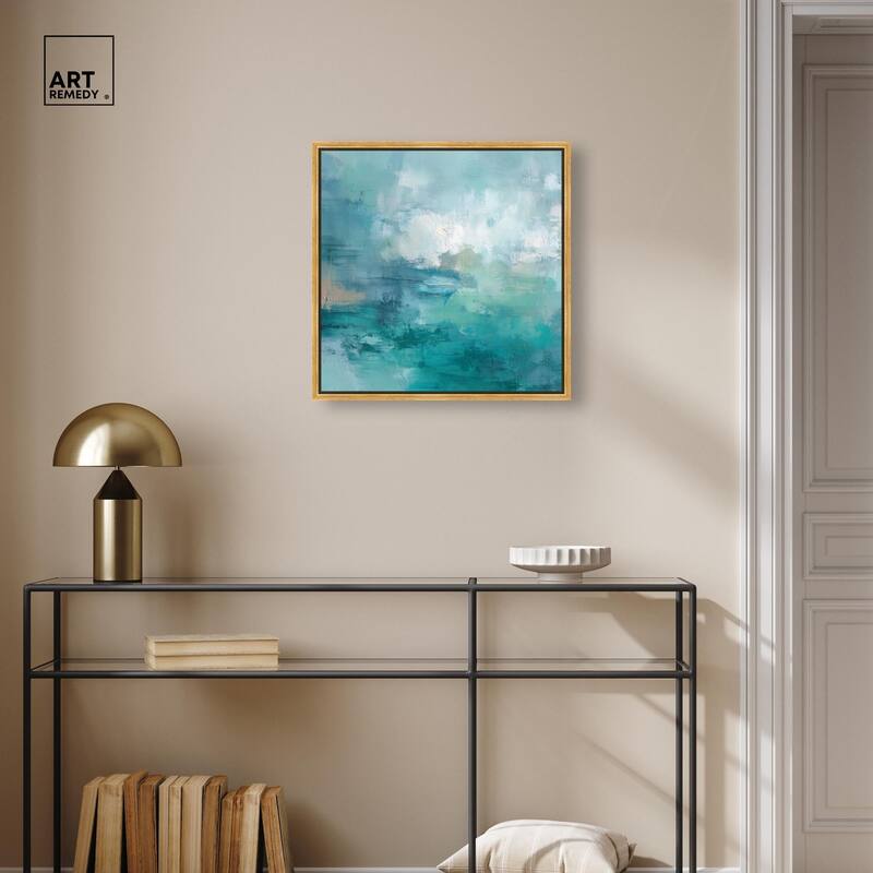 Green Blue II Canvas by Art Remedy