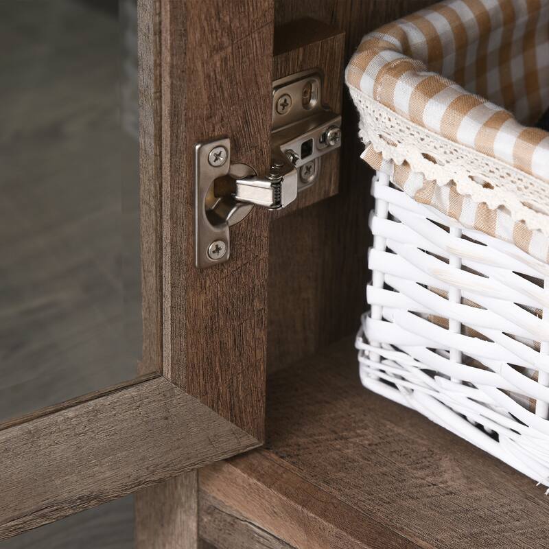 Multifunctional Storage Bookcase with Adjustable Shelves