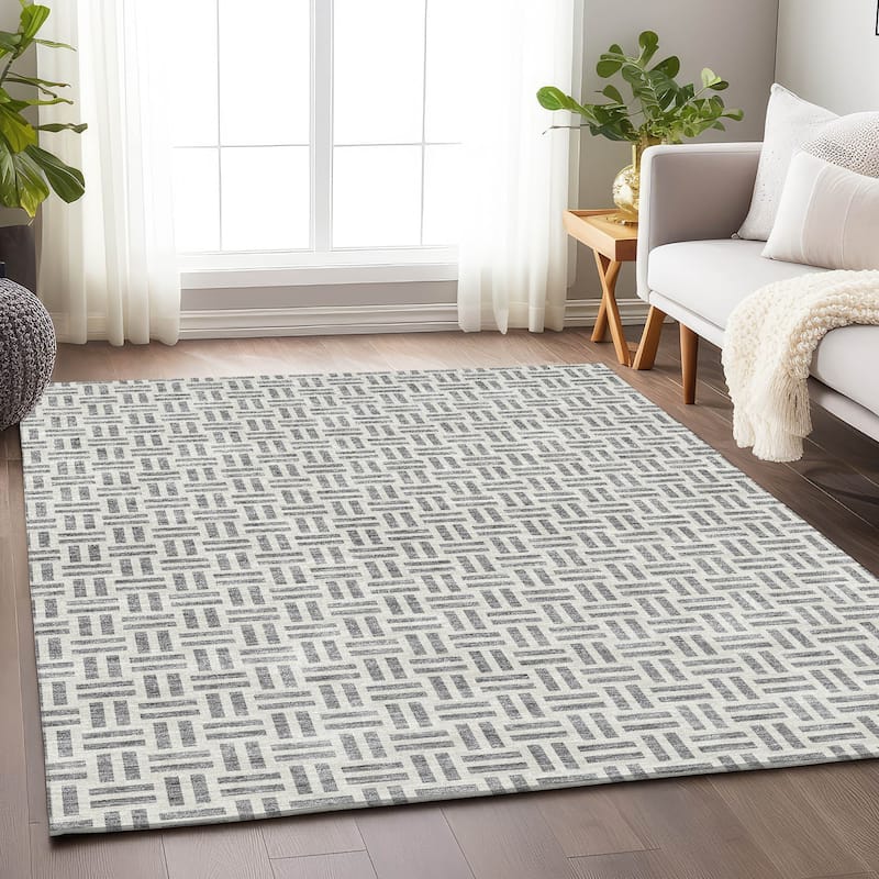 Premium Washable Super Soft Modern Weave Mayfield Rug - Gray - 9' x 12'