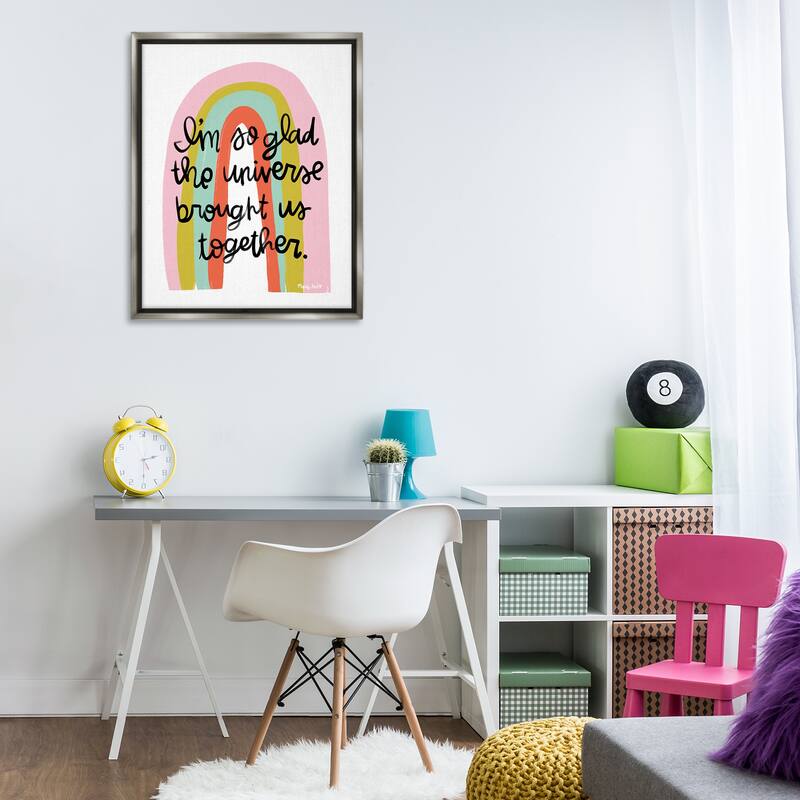Stupell Universe Brought Us Together Framed Floater Canvas Wall Art Design By Mandy Ford Art + Illustration