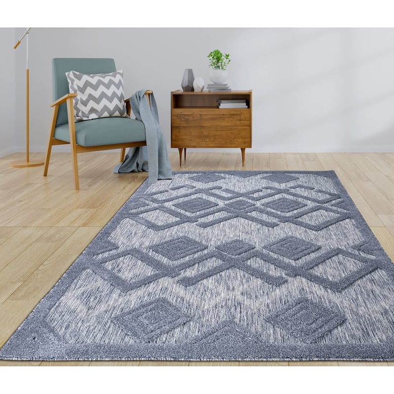 LaDole Rugs Geometric Modern Contemporary Runner Rug