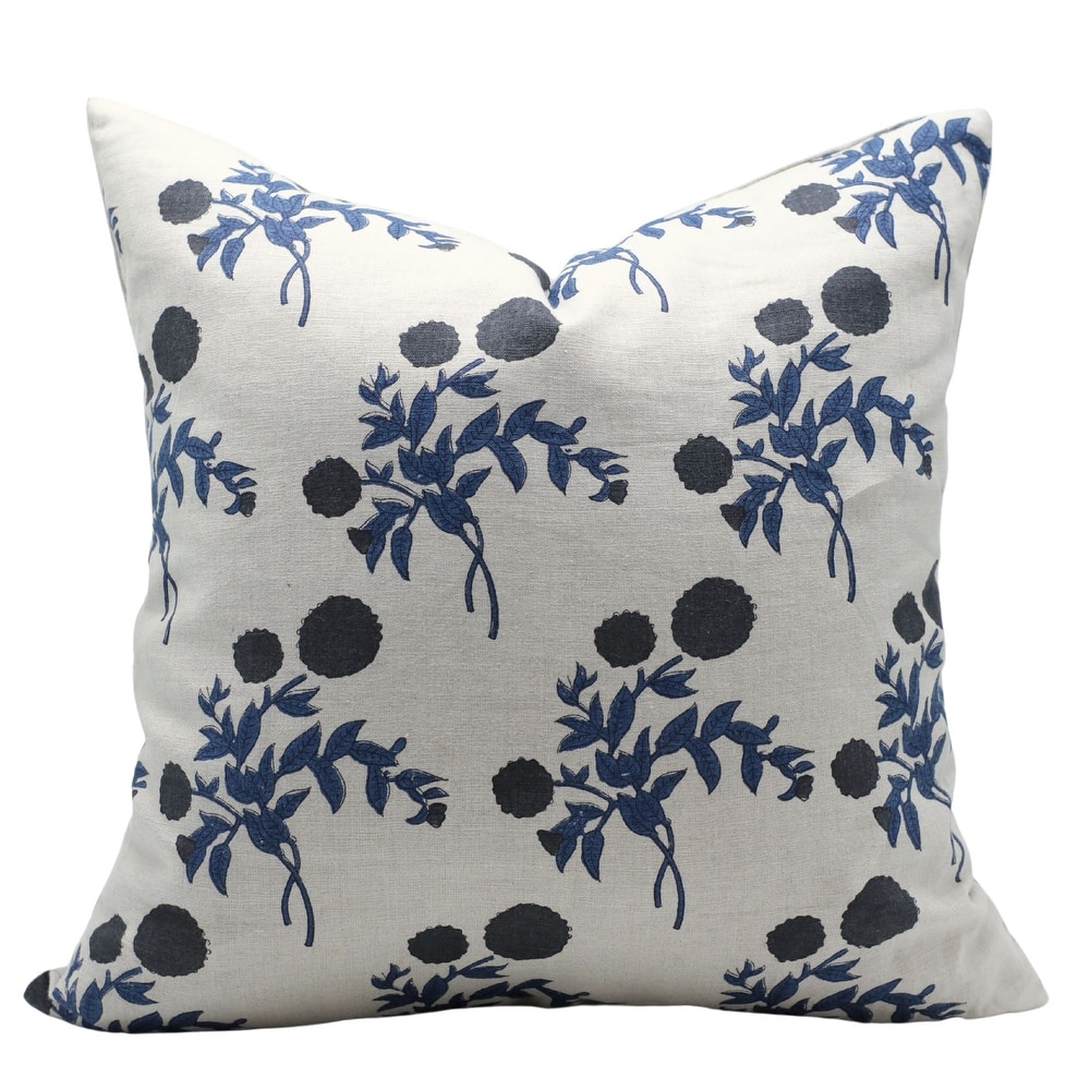 Fabdivine Linen Bohemian Block print pillow Cover