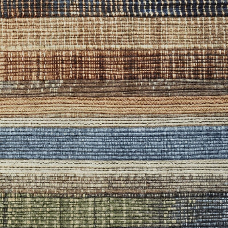 HomeRoots Striped Transitional Rectangle Outdoor Rug