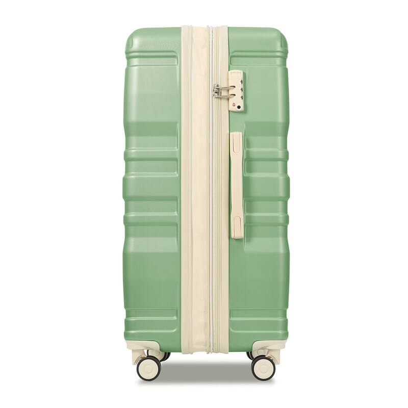 3 Pcs Luggage Set, Expandable ABS Hardshell Suitcases Spinner Wheels with TSA Lock 20''24''28''