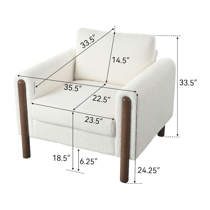Modern style design for living room armchair