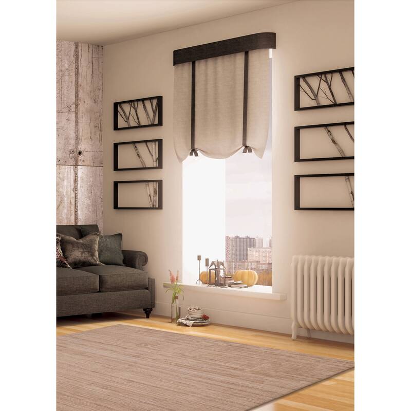 ECARPETGALLERY Hand Loomed Elysian Beige Wool Rug - 8'0 x 9'10