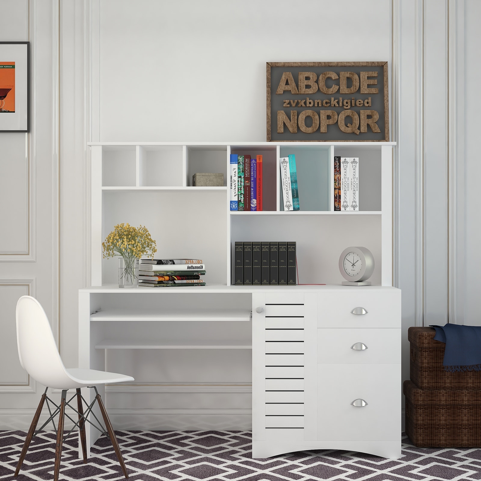 Big desk with hotsell hutch
