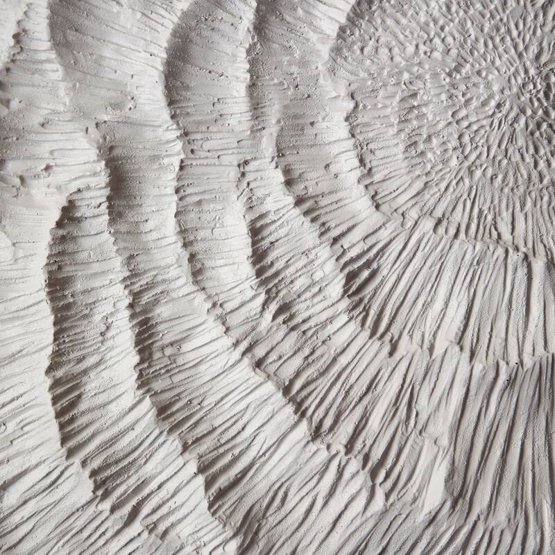 Resin Wall Art Sculptural Texture Panel (Set of 8) - 14" White