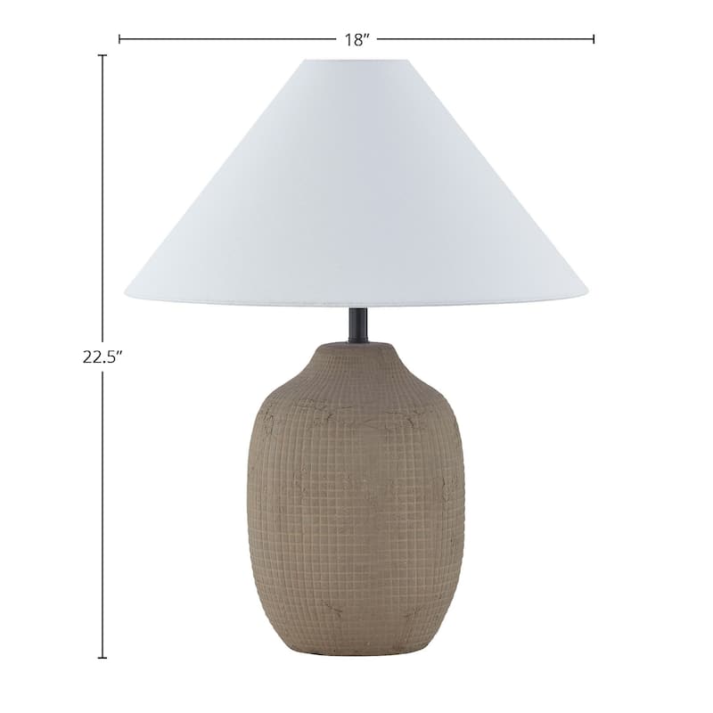 Hartford 23" Table Lamp with Linen Shade, Taupe