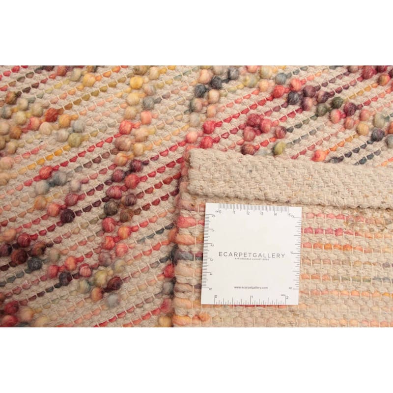 ECARPETGALLERY Braid weave Sienna Copper Wool Rug - 5'2 x 8'2