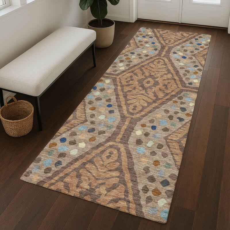Machine Washable Indoor/ Outdoor Global Nipsey Chantille Rug