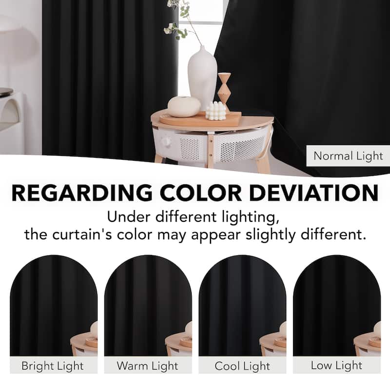 Deconovo Back Tab Blackout Curtains (2 Panel)